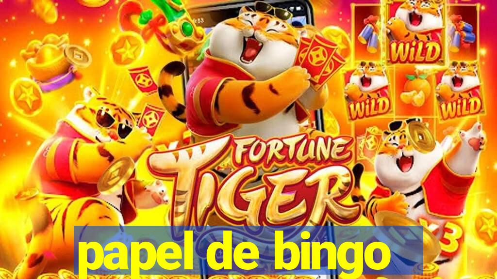 papel de bingo